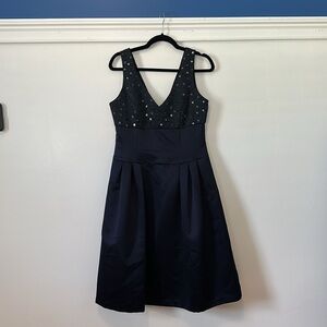 Talbots navy blue dress size 8 party / cocktail dress in great condition!!